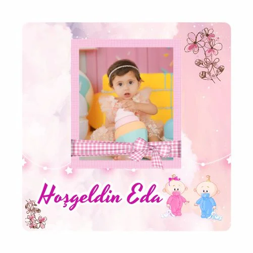 Yeni Doğan Temalı Doğum Günü Magneti